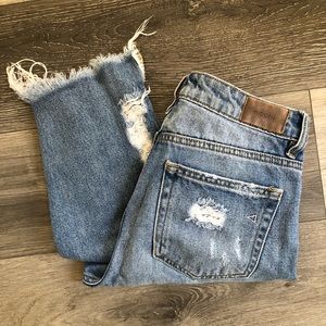 Tracey Classic Distressed Hem Hidden Jeans